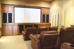 The resort also has a theatre room as well 